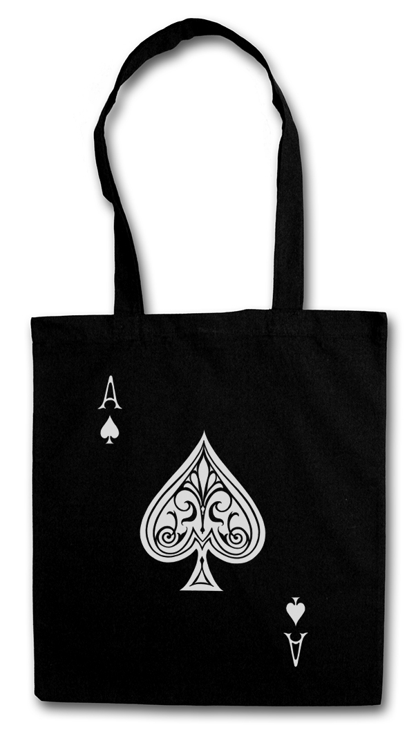 ACE OF SPADES II Hipster Shopping Cotton Bag Spade Ace Poker Card